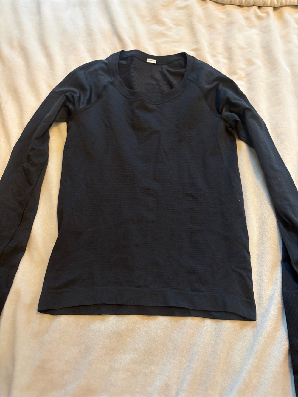 lululemon athletica Black Long Sleeve Crewneck Top